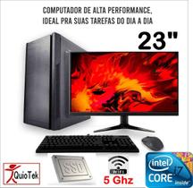 COMPUTADOR QTEK COMPLETO 23" INTEL i7 16GB SSD500GB + HD 1TERA - QUIOTEK