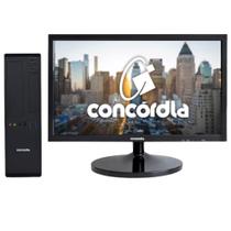 Computador SFF Concórdia Completo Com Monitor 19,5'' Core I5 4GB DDR3 SSD 120GB Linux