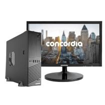 Computador SFF Concórdia Completo Com Monitor 19,5''Intel Dual Core 8GB DDR4 SSD 240GB FreeDos Computador SFF Concórdia Completo Com Monitor 19,5''Intel Dual Core 8GB DDR4 SSD 240GB FreeDos