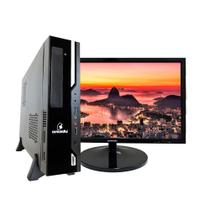 Computador SFF Concórdia Completo Com Monitor 21,5'' Processador Core i7 9700 8GB DDR4 SSD 480GB Linux