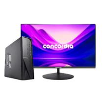 Computador SFF Concórdia Completo Com Monitor 23,8'' Processador Core I5 8GB SSD 240GB FreeDos