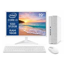 Computador Slim BR Completo I3 8ª Gen 16GB SSD 512GB Win 11