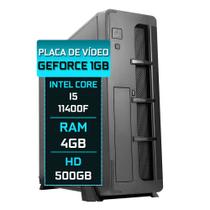 Computador Slim Fácil i5 11400F 4GB GEFORCE HD 500GB