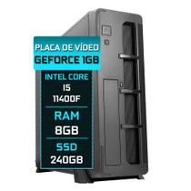 Computador Slim Fácil i5 11400F 8GB GEFORCE SSD 240GB
