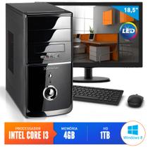 Computador Smart Pc 80189 Intel Core i3 (4GB HD 1TB) + Monitor 18,5" Windows 8