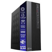 Computador TOB Slim Compacto 4ª Geração Intel Core i3 SSD 240GB Memória 8GB Rede sem fio Windows 10 Trial Desktop PC CPU