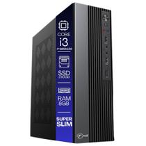 Computador TOB Slim Compacto 4ª Geração Intel Core i3 SSD 240GB Memória 8GB Windows 10 Trial Desktop PC CPU