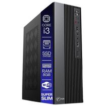 Computador Tob Slim Compacto Intel Core I3 Ssd 240gb Memória 8gb Rede Sem Fio Windows 10 Trial Desktop Pc Cpu