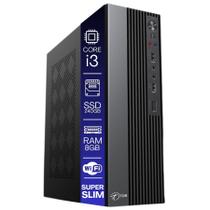 Computador TOB Slim Compacto Intel Core i3 SSD 240GB Memória 8GB Rede sem fio Windows 10 Trial Desktop PC CPU