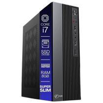 Computador Tob Slim Compacto Intel Core I7 Ssd 240gb Memória 8gb Windows 10 Trial Desktop Pc Cpu
