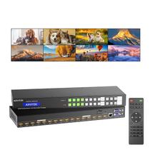 Comutador de matriz HDMI Arvitek 8x8 4K @30Hz com interface gráfica e áudio da Web