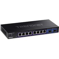 Comutador Ethernet TRENDnet 10 portas multi-Gig TEG-3102WS preto