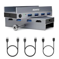 Comutador KVM BENFEI USB 3.0 HDMI 8K @60Hz com 4 portas USB 3.0