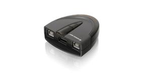 Comutador USB 2.0 IOGEAR GUB231 Controle automático/manual de 2 portas