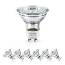 Comzler de lâmpadas LED GU10 regulável 4W 400LM 2700K 120V (x6)