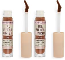 Concealer Revolution IRL Filter Finish C15 6mL (pacote com 2)