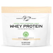 Concentrado de proteína de soro de leite Muscle Feast, alimentado com capim, 907g de baunilha Concentrado de proteína de soro de leite Muscle Feast, alimentado com capim, 907g de baunilha