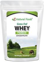 Concentrado de proteína de soro de leite Z Natural Foods Grass-Fed 454g Concentrado de proteína de soro de leite Z Natural Foods Grass-Fed 454g