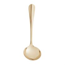Concha Aço Inox Molhos Sopas 19cm Positano De Servir Dourado Concha Aço Inox Molhos Sopas 19cm Positano De Servir Dourado