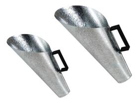 Concha Cereais Galvanizada Cabo Plástico 1Kg E 500G Zatti Concha Cereais Galvanizada Cabo Plástico 1Kg E 500G Zatti