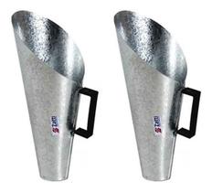 Concha Cereais Galvanizada Cabo Plástico 500G Zatti (2 Unid)