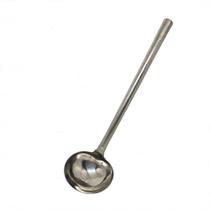Concha Chinesa Inox Para Panela Wok Cabo 40cm Base 12cm N8 Concha Chinesa Inox Para Panela Wok Cabo 40cm Base 12cm N8