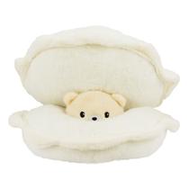 Concha Com Urso Bege Dentro 19x34cm - Pelúcia Concha Com Urso Bege Dentro 19x34cm - Pelúcia