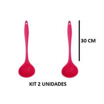 Concha Conchas De Silicone 30x9cm Feijão Reforçada Utensílio de Cozinha Sopa Caldo Concha Conchas De Silicone 30x9cm Feijão Reforçada Utensílio de Cozinha Sopa Caldo