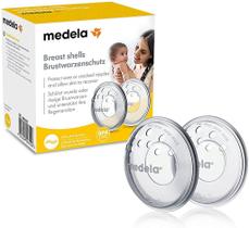 Concha Corretor de Mamilos invertido ou plano Formador de Mamilos Medela 2 uni