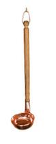 Concha De Cobre Puro com Cabo em Madeira (46cm)