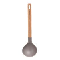 Concha de Cozinha Silicone Kenya Cinza Cabo de Madeira Não Risca Concha de Cozinha Silicone Kenya Cinza Cabo de Madeira Não Risca