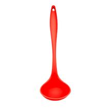 Concha De Feijão Em Silicone 31 Cm Grande Reforçado Cozinha Cor Vermelho Concha De Feijão Em Silicone 31 Cm Grande Reforçado Cozinha Cor Vermelho