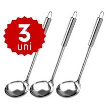 Concha de Inox Pequena 50 ml Ideal Para FeijÆo, Sopa, Caldos e Molhos Quentes Concha de Inox Pequena 50 ml Ideal Para FeijÆo, Sopa, Caldos e Molhos Quentes