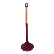 Concha De Nylon Para Cozinha Com Cabo Rose Aço Inox 35cm