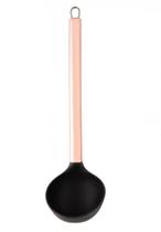 Concha de Nylon Preta com Cabo De Aço Inox Rose Gold 30cm