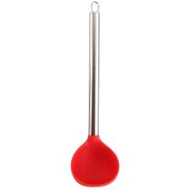 Concha de Silicone Cabo de Metal 31cm Vermelha Concha de Silicone Cabo de Metal 31cm Vermelha