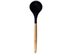 Concha de silicone com cabo de madeira preto Concha de silicone com cabo de madeira preto