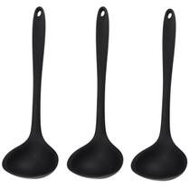 Concha De Silicone Preta Grande Kit 03 Un