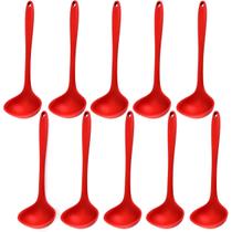 Concha De Silicone Vermelha Grande Kit 10 Un
