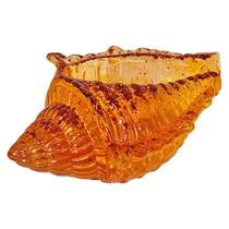 Concha Do Mar Decoração P/ Pousada Praia Resina Laranja 16cm Concha Do Mar Decoração P/ Pousada Praia Resina Laranja 16cm