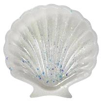 Concha Do Mar Decorativa Para Pendurar/Apoiar Branca 10,7cm Concha Do Mar Decorativa Para Pendurar/Apoiar Branca 10,7cm