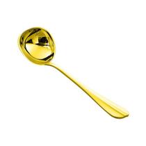 Concha dourada grande em aco inox positano Concha dourada grande em aco inox positano