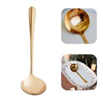 Concha Dourada P/servir Caldos Feijão Inox 32cm Cozinha Lyor