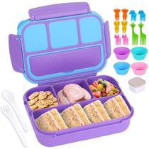 Concha e tartaruga Bento Box para crianças/adultos com 4 compartimentos Concha e tartaruga Bento Box para crianças/adultos com 4 compartimentos