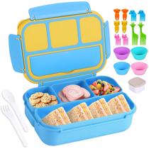 Concha e tartaruga Bento Box para crianças/adultos com 4 compartimentos Concha e tartaruga Bento Box para crianças/adultos com 4 compartimentos