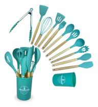 Concha Escumadeira Jogo Colheres E Talheres Silicone 12 peças Concha Escumadeira Jogo Colheres E Talheres Silicone 12 peças