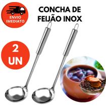 Concha Grande Aço Inox Servir Feijão Caldo Sopa Cremes Molho Cozinha Bar Restaurante