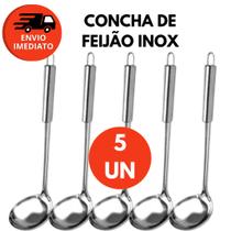 Concha Grande Aço Inox Servir Feijão Caldo Sopa Cremes Molho Cozinha Bar Restaurante