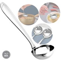 Concha Inox Para Molhos De Servir Sopas Feijão Caldos 21Cm