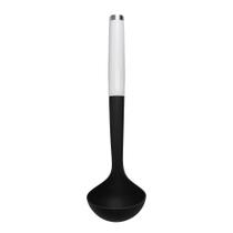Concha KitchenAid Nylon Branco para Sopa Caldo Cozinha Luxo Utensílio Multiuso Servir Líquidos Resistente Durável Concha KitchenAid Nylon Branco para Sopa Caldo Cozinha Luxo Utensílio Multiuso Servir Líquidos Resistente Durável